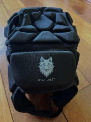 Designer WolfCrest Helm Football Fußball Kopfbedeckung Kopfschutz gepolstert Größe Large