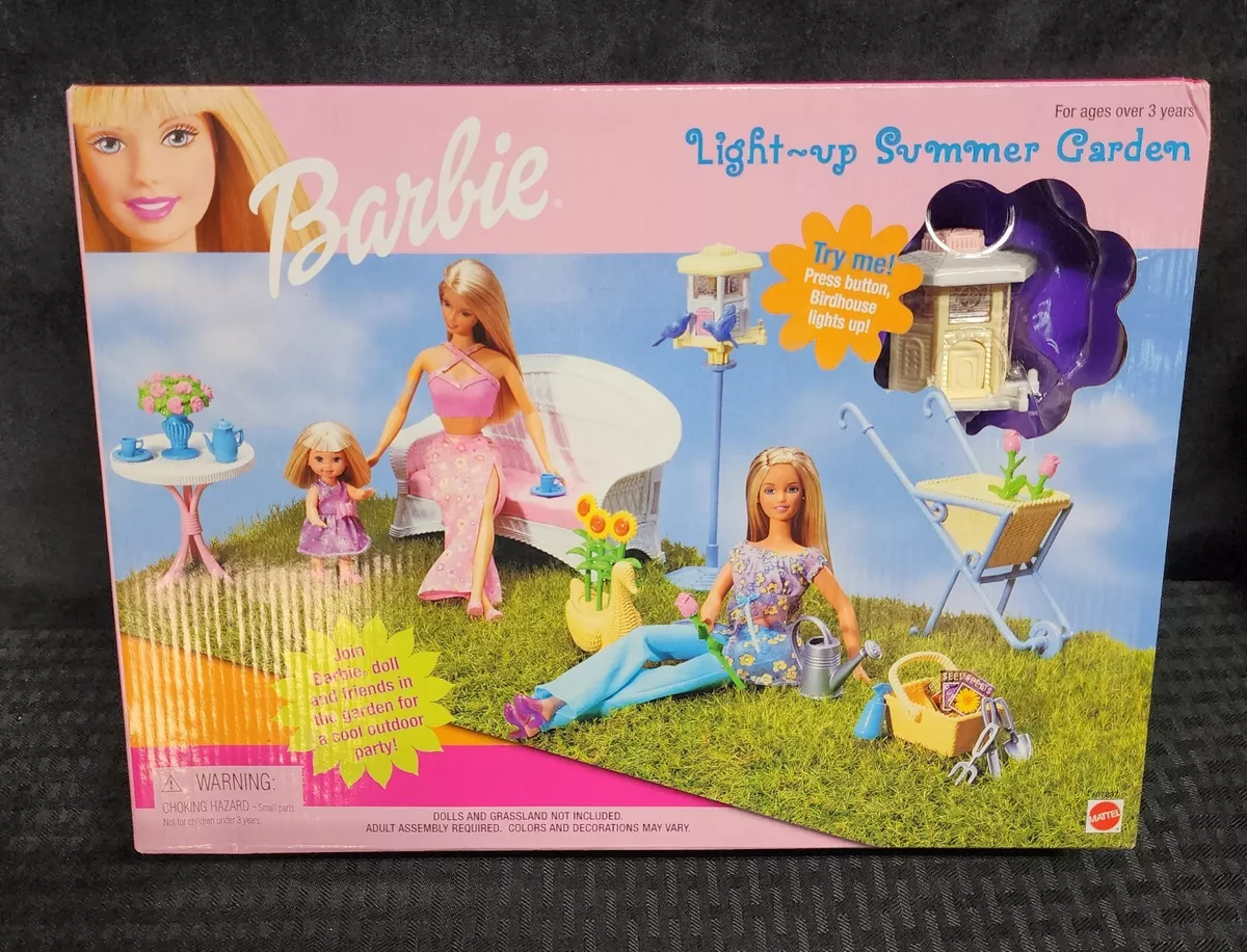 Barbie garden set top