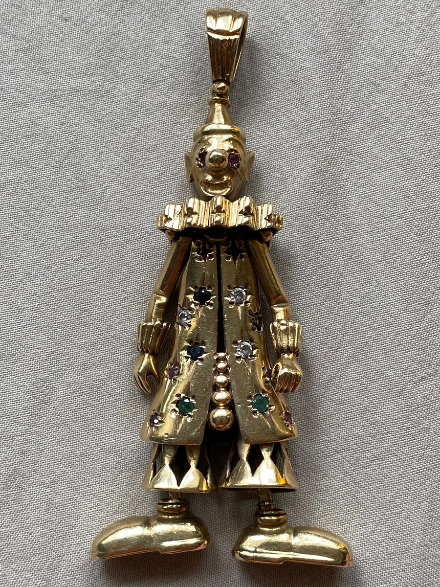 Gold rag doll shop pendant for sale