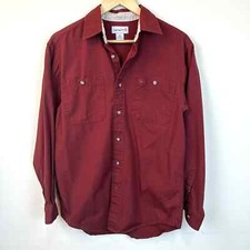 Carhartt Red Cotton Button Up Shirt Men  s M