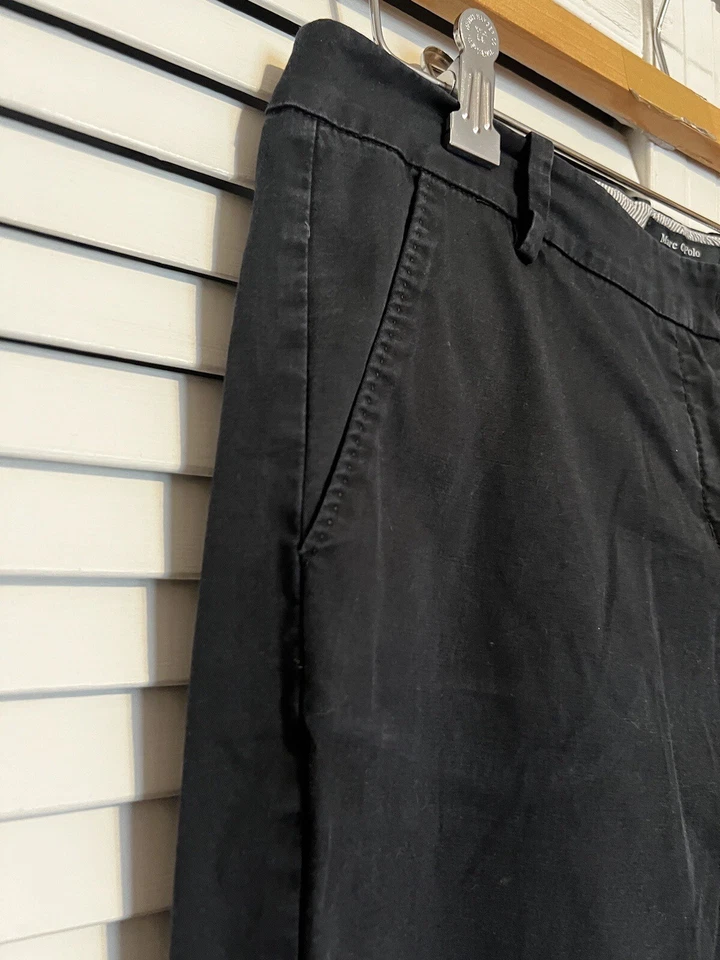 PANTALONES chinos elásticos tiro medio torne negros a medida MARC O’POLO para mujer talla 14 Foto 3 de 4
