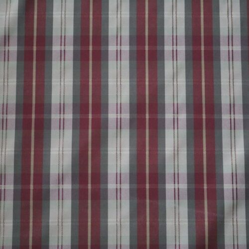 Vintage Home Decorating Woven Fabric Classic Red, Khaki Green Plaid 11.7 yds - Picture 3 of 11
