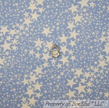BonEful FABRIC FQ Cotton Quilt VTG Purple White Small STAR Disney Magic Girl NEW