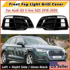 For Audi Q5 S-line Sq5 2018-2020 Front Bumper Grille Grill Fog Light Cover Trim For Audi Q5 S-line Sq5 2018-2020 Front Bumper Grille Grill Fog Light Cover Trim