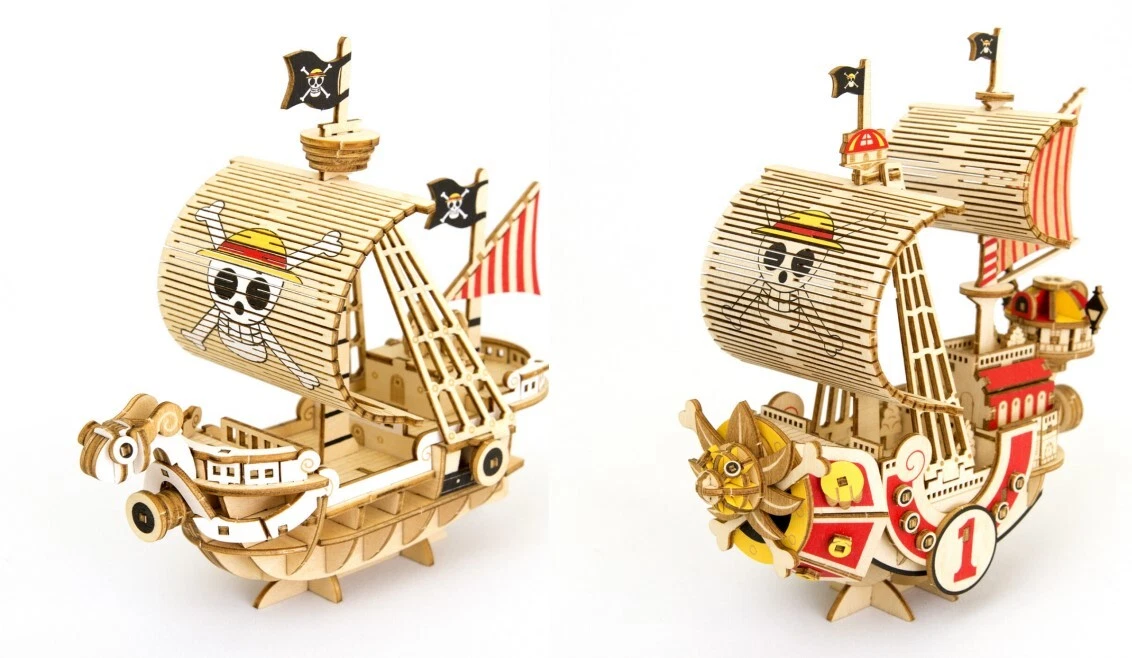 ki-gu-mi ONE PIECE Set of Going Merry & Thousand Sunny Wooden 3D Puzzle