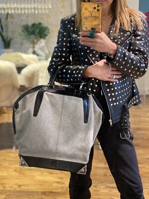 NEW! Alexander Wang “Emile” Handbag in Gray Wool w/ Receipt MSRP 
