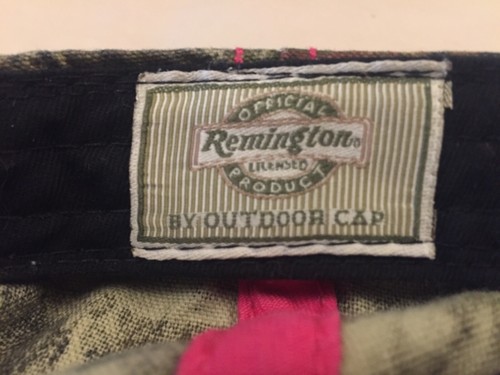 Women's Remington Adjustable Camo Hat Camouflage R Hunting Dark Pink Stitching - Picture 6 of 7