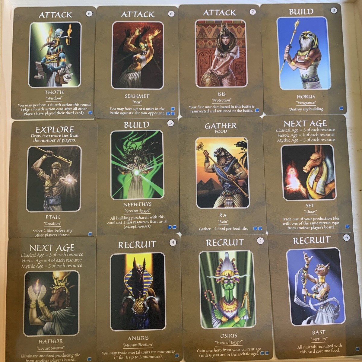Jeu De Cartes Egyptian Battle Cards - Age Of Mythology / M510 - Marque Eagle Games - Occasion