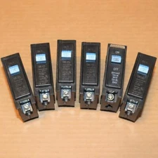 One Lot of 2 Bryant Westinghouse BR115 1 Pole 15 Amp Circuit Breaker Blue Handle