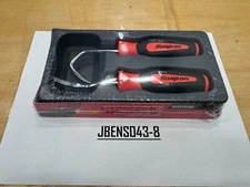 Snap-on Tools NEW 2pc ORANGE Soft Grip Short Radiator Hose Pick Set SGAS102BO