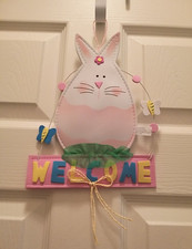 Happy Easter 8X10 Hanging Egg Welcome Hanging Decoration