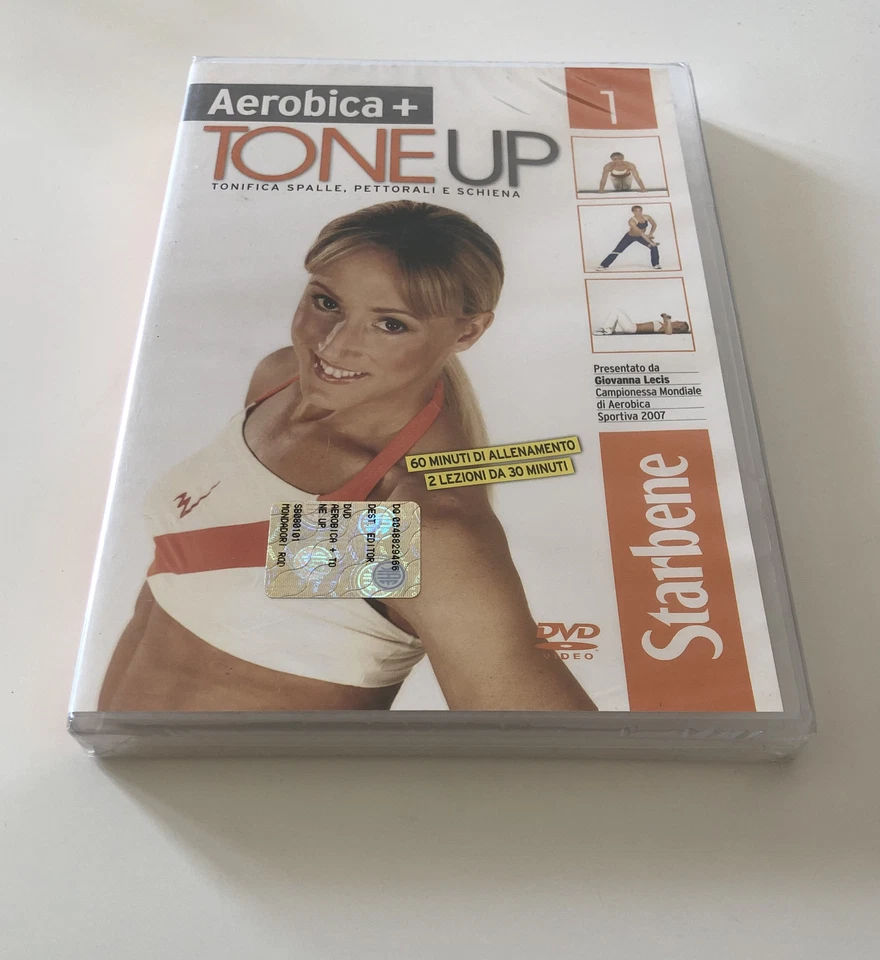 Aerobica + Tone up 1—Fitness e Salute—Starbene—DVD Video—Nuovo - Immagine 3 di 3