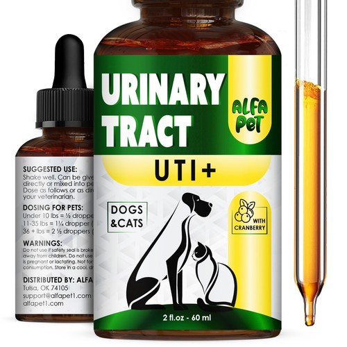 Pet Cat Dog Urinary Tract | Bladder & Kidney Herbal Support | 2 Oz