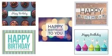 CEO Cards - Birthday Greeting Card Assortment, 5 Cards of Each Design, 5x7 In...