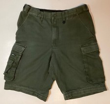 BOY SCOUTS OF AMERICA 29  RELAXED OLIVE GREEN 8-POCKET CARGO CONVERTING SHORT
