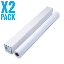 x2 Pack HP Designjet Large Format Universal Bond Paper 42"x150 ft. White Q1398A