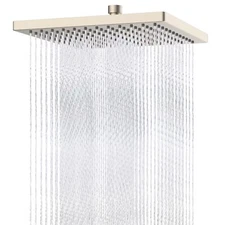 Thickness Metal Rain Shower Head,12 Inch High Pressure Square Large Shower Heads