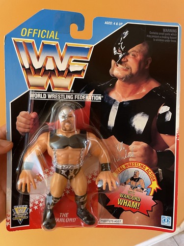 MOC 1992 WWF THE WARLORD ljn Titan Sports HASBRO W...