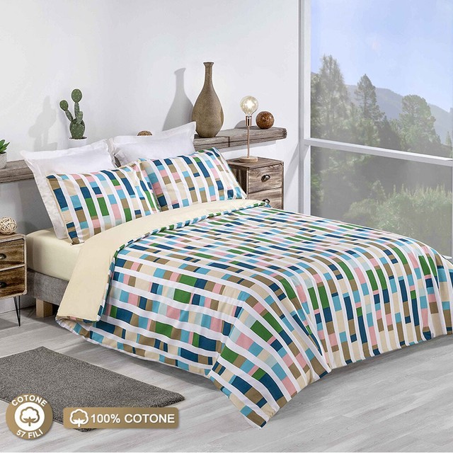 Habitat Bloomsbury Multi Coloured Double Duvet Cover 200x200cm