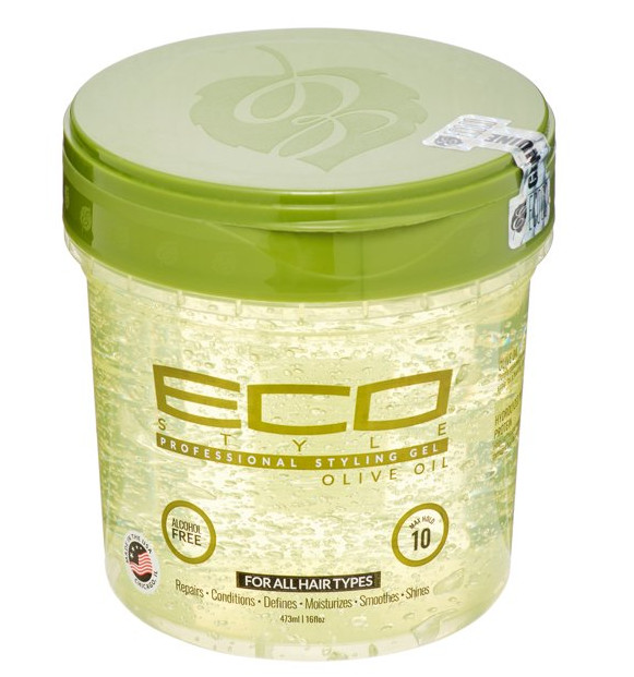 Gel de estilo profesional ECO Styler, aceite de oliva, hold máximo 10, 16 oz (paquete de 2)