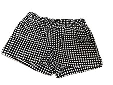 Women s J Crew A5331 Black with White Polka Dots Shorts Size 0 CON70