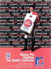 Manna Pro Horse Nutrition U. S. Equestrian Team Official Sponsor Vtg Mag Excerpt