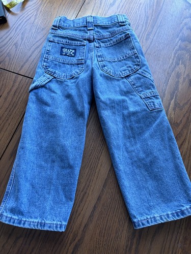 vtg LEE made in USA girls denim jeans 4 carpenter - Picture 2 of 4