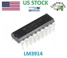 5pcs LM3914N-1 LED Bar Chart Display Driver Inline DIP-18 LM3914 LM3914N IC