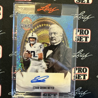 #ad Ethan Grunkmeyer 2026 LEAF METAL PRESIDENTS DAY Blue Shimmer 1 1 RC Auto VA Tech $19.99