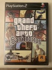 Grand Theft Auto San Andreas Black Label First Print PS2 Sealed