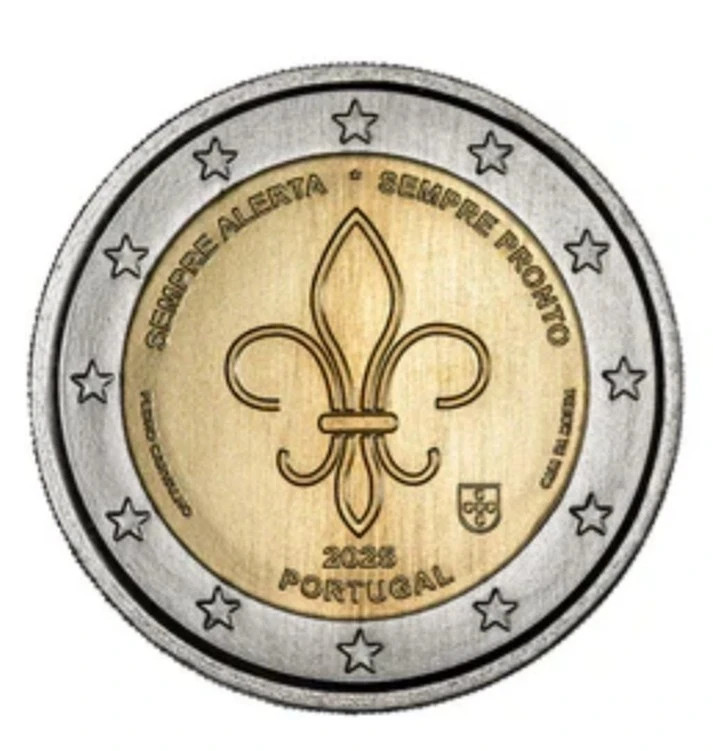 Portugal  2025 - 2 Euro - Scoutisme- Sempre Alerta /Toujours alerte - UNC   CPS