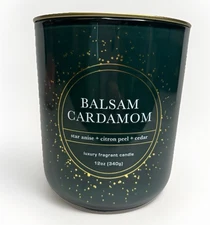 Bellevue Luxury Candles Balsam Cardamom 2 Wick Jar Candle 12 oz Soy Blend Unused