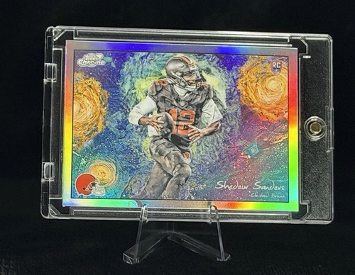 Topps 2025 Chrome Rookie Shedeur Sanders STN-3 Cleveland Browns Football Card