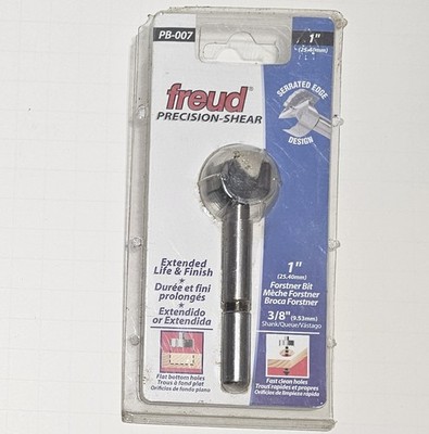 Freud precision-shear ''New'' 1'' × 3/8 shank.