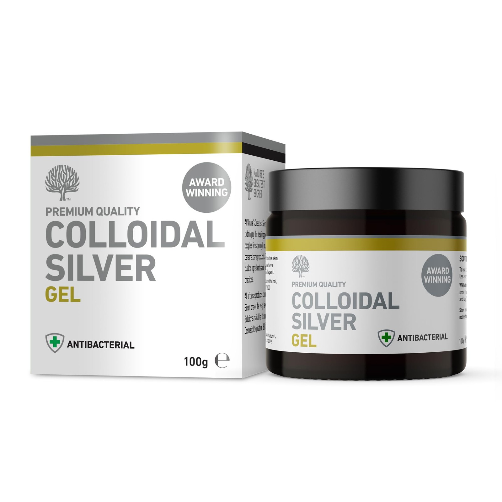 Nature’s Greatest Secret Colloidal Silver Multi Purpose Gel 98% Bergamot Amber