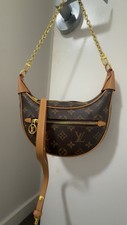 Louis Vuitton Monogram Brown Shoulder Loop Ba...