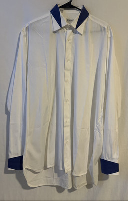 New Men s Davinci White Dress Shirt Made In Italy Size 16 1/2  Neck