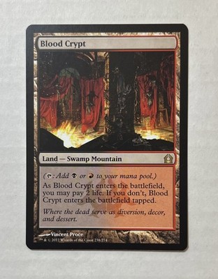 Blood Crypt X1 - NM - Return to Ravnica MTG Magic The Gathering Card English