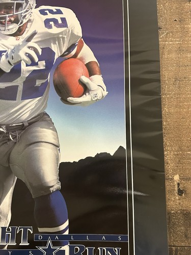 Vintage 1994 Emmitt Smith Midnight Run Poster 16” x 20” - Bild 6 von 15