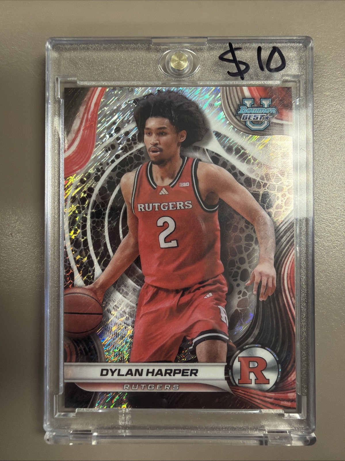 2024-25 Bowman University Best - Dylan Harper #22 Shimmer Refractor (RC)