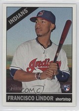 2015 Heritage High Number Color Swap Variation Short Print Francisco Lindor 1b3