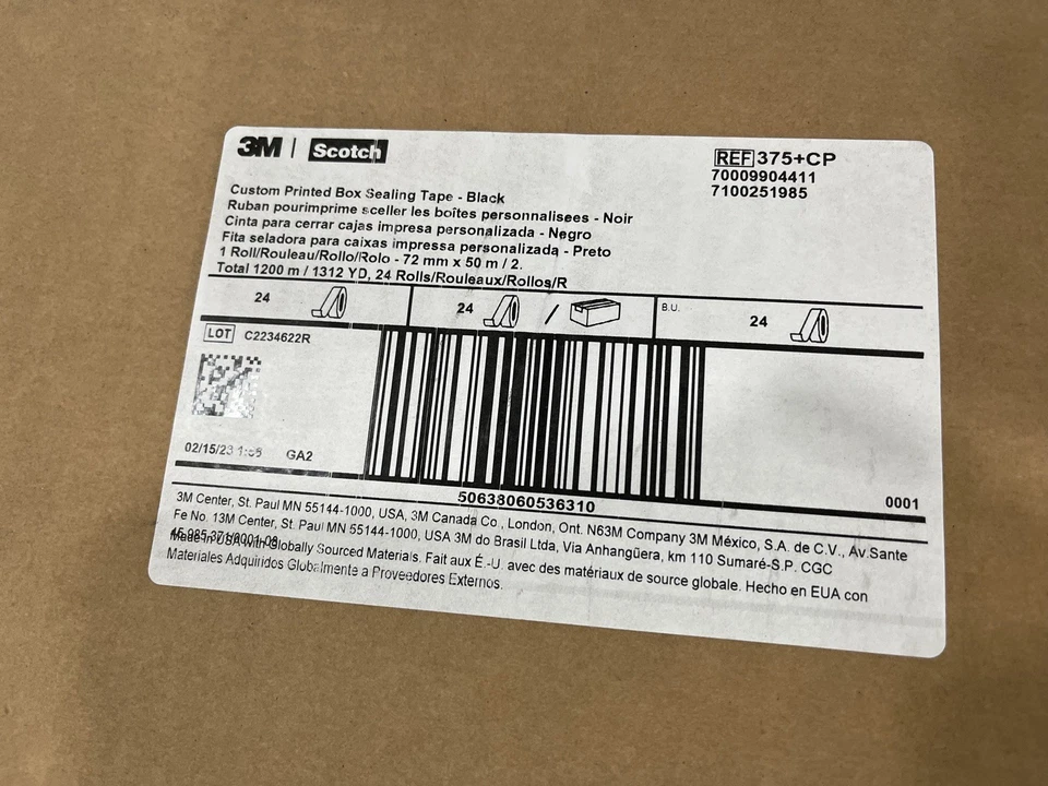 Amazon Prime 2,8 pulgadas x 164 pies autoadhesivo personalizado impreso caja cinta de embalaje Foto 2 de 3