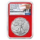 2021 (W) $1 Type 2 American Silver Eagle NGC MS69 ER Trump Label Red Core