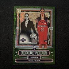 2025 Donruss WNBA -Franchise Features Sonia Citron #17 Green Fireworks /399 (RC)