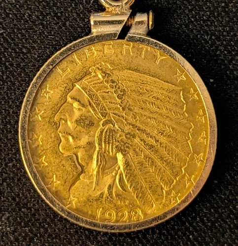 1928 $2.5 Gold Indian Head Quarter Eagle Head  higher grade!!