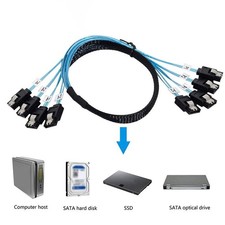 SATA to SATA 4.0 7pin for Server Computer Host SSD SATA Hard Disk Adapter Cable