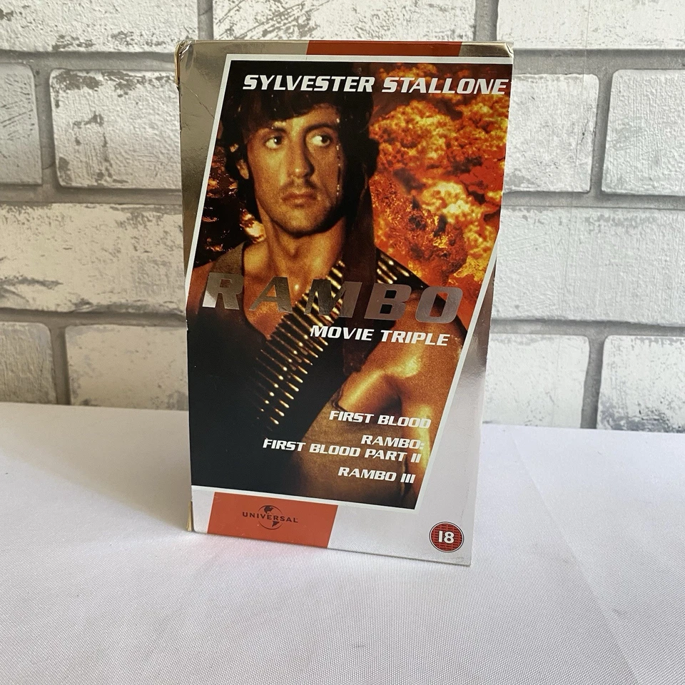 RAMBO ~ MOVIE TRIPLE ~ 3 X VHS VIDEO BOXSET FIRST BLOOD / RAMBO / RAMBO III Foto 3 de 4