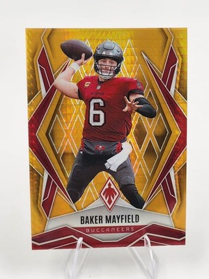 Baker Mayfield - 2025 Panini Phoenix Gold Pyramids 🔥6/10🔥Number & Color Match!