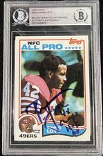 1982 TOPPS RONNIE LOTT #486 SIGNED ROOKIE w/ HOF INSCRIPTION AUTO BGS AUTOGRAPH