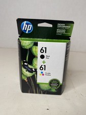 Genuine HP 61 Ink Cartridges 2 Combo-Pack Black and Tri-Color Expired 7/21